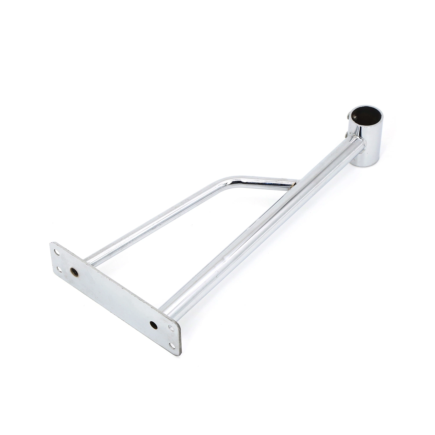 Cromado tubo de 32mm montado en la pared ropa Rail Rack colgar prendas de vestir