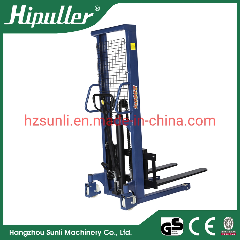 1ton to 3t 1.6m Hand Pallet Truck Stacker Hydraulic Manual Forklift