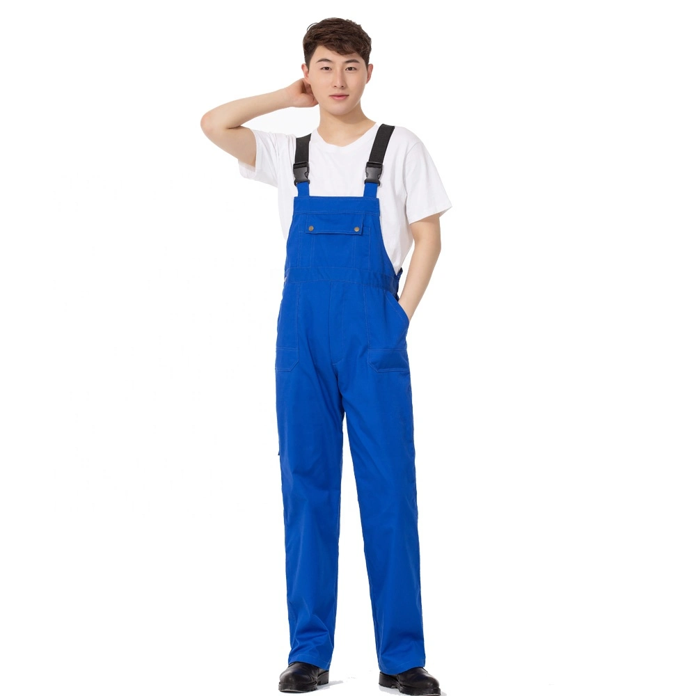 Factory New Design Industrial Safety Workwear Bib Pants Uniform Work Overalls Cargo Pants for Men