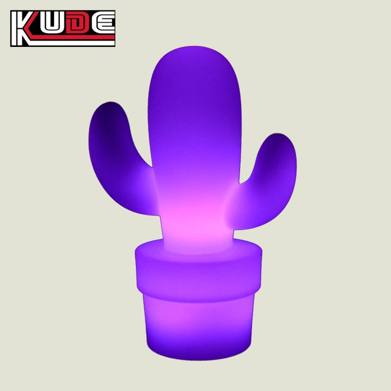 Light up Table Lamp Color Change Glowing Cactus Lamp for Night Club