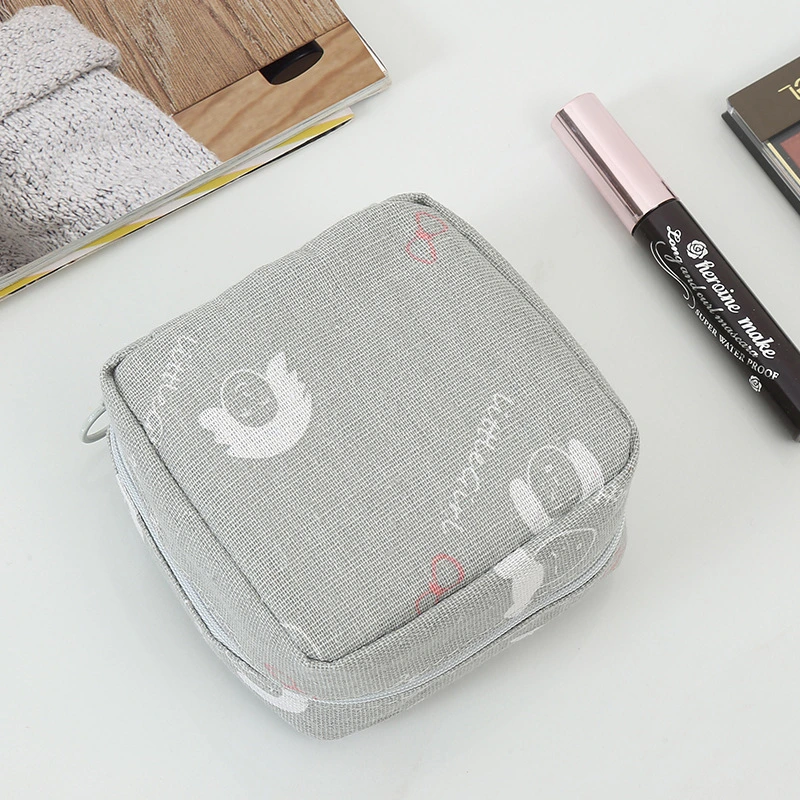 Portable Sanitary Napkin Storage Bag Aunt Towel Girl Menstrual Sanitary Napkin Storage Small Bag Cosmetic Lipstick Storage Bag