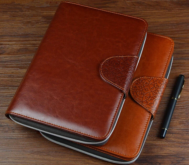 Multi-Fonction Leather Business Agenda Notebooks