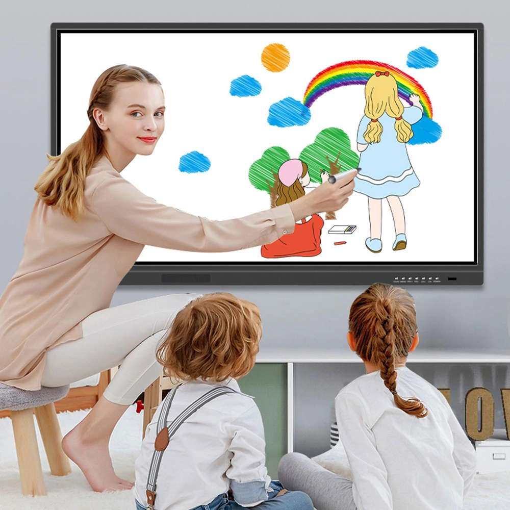 85 Inch Touch Screen Stand Electronic Smart Interactive Whiteboard for Classroom