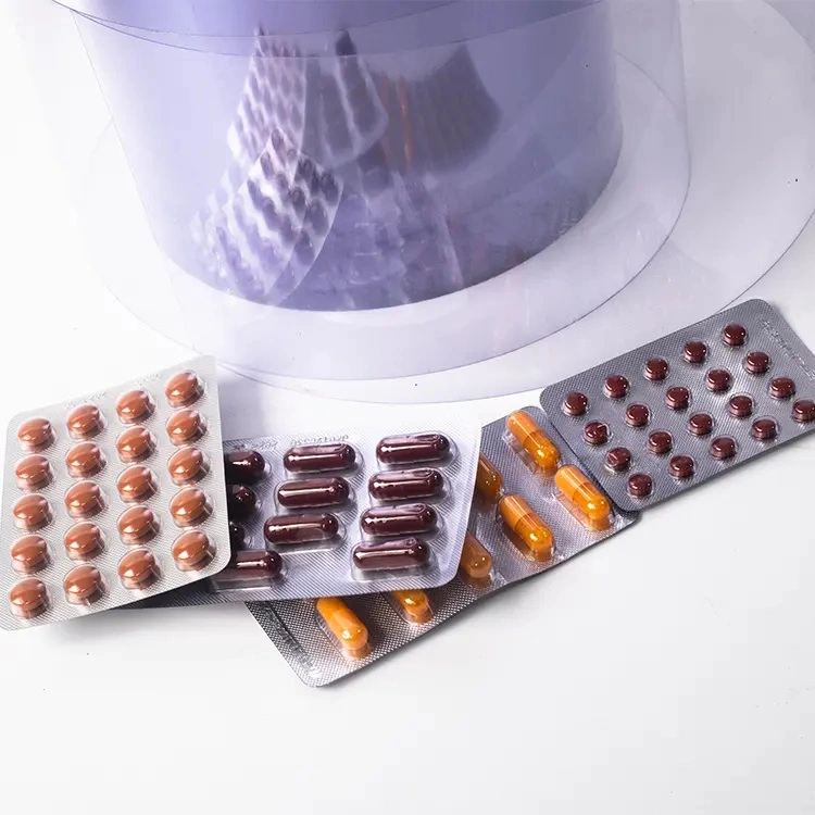 Industria farmacéutica claro transparente de PVC fabricante de materiales de embalaje Pharma Empaquetado