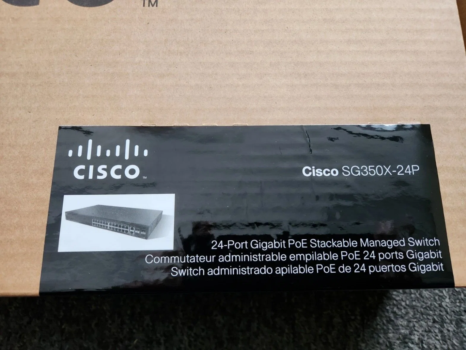 Cisco Sg350X-24p Stackable Managed Switch Sg350X-24p-K9 Sealed Box