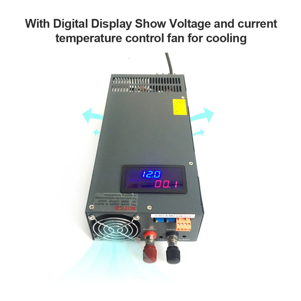 2000W 220VDC 9A Switching Power Supply 220V DC Output Power Variable Output Voltage and Current Adjustable with Display Digital