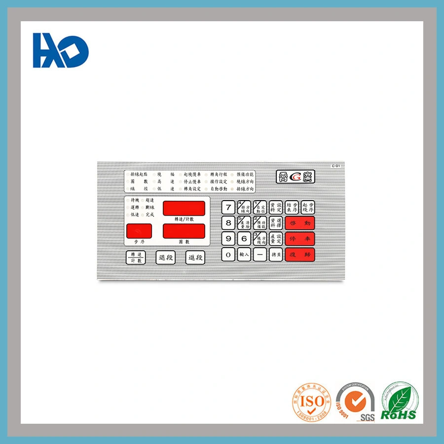 Custom Eco-Freind PC Material Membrance Switch for Electrial Products