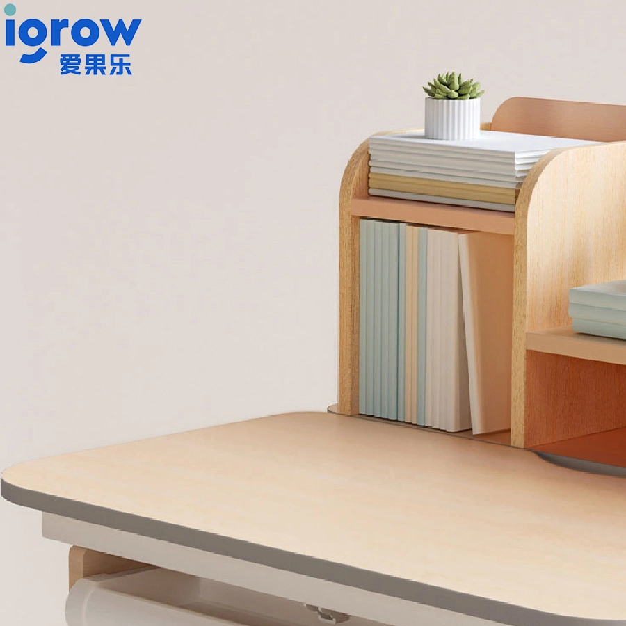 Igrow Small Size Study Desk Table and Latex Chair Set for Small Space