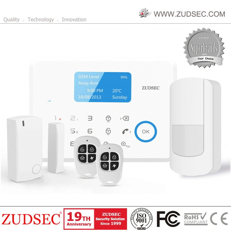 Wireless Home Burglar Security GSM Alarm with Contact ID