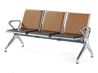 Modern Chrome Metal Base Metal Hospital School Airport Waiting Chair