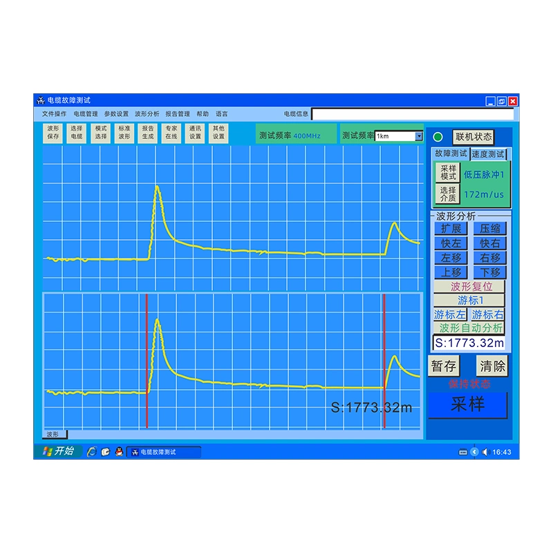 Original Factory Price Tdr Underground Cable Fault Locator 12 Inch Windows System