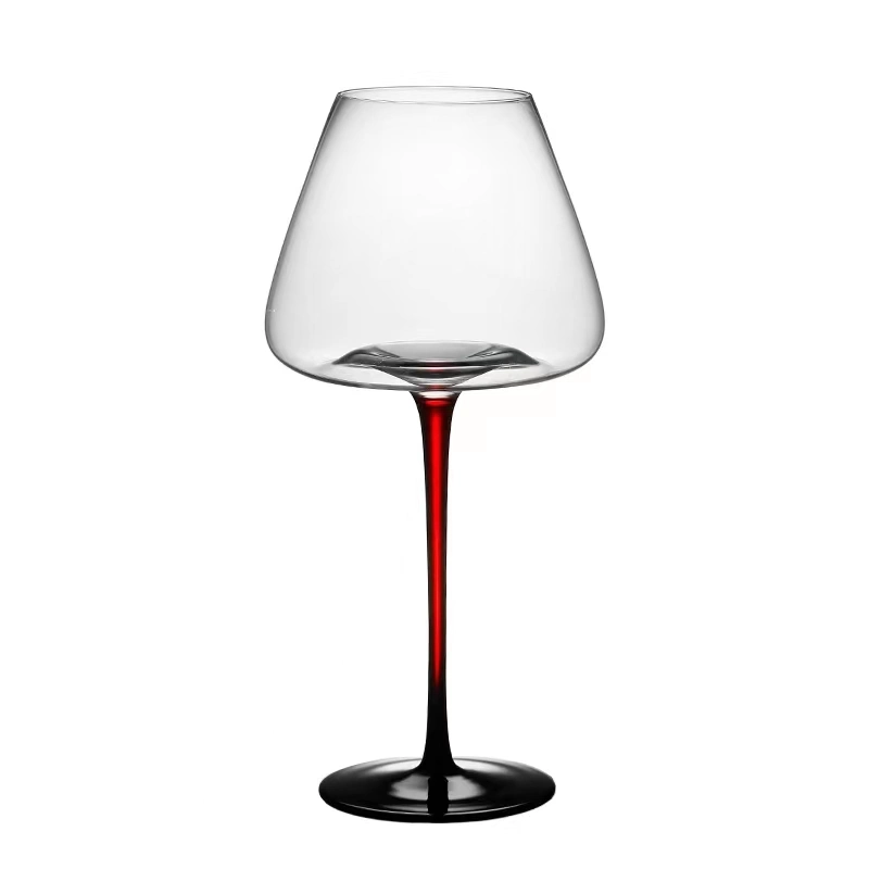 720 مل من الزجاج الفاخر الخفيف/الخلاق، أحمر مائل للزجاج البلوري كأس نبيذ