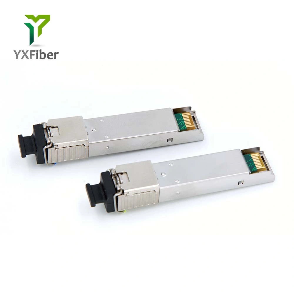 Conector SC Gigabit a 20km Ddm Bidi Módulo SFP mini-GBIC 1,25g módulo transceptor óptico OTDR para Mikrotik Cisco Compatible