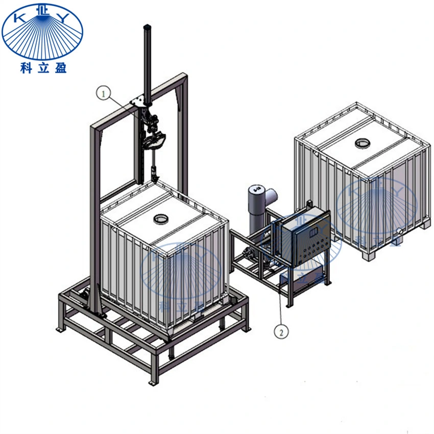 Arruela de pressão IBC semi-automática, Estação de Limpeza de Bin IBC