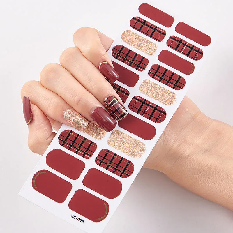 Os fabricantes High-End Personalizado Desgaste de moda Nail autocolantes de patches a folha de Manicure DIY