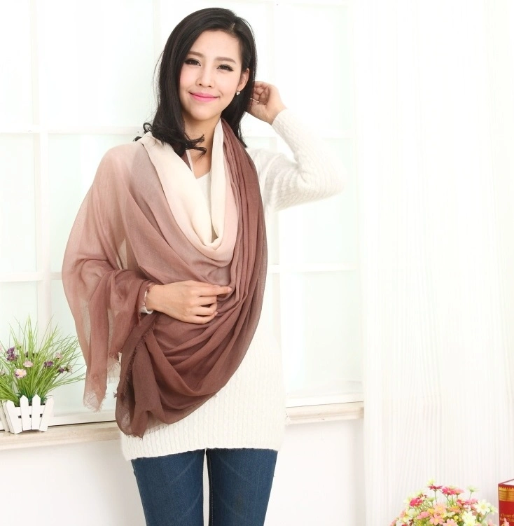 Cashmere & Silk Blended Scarf for Lady