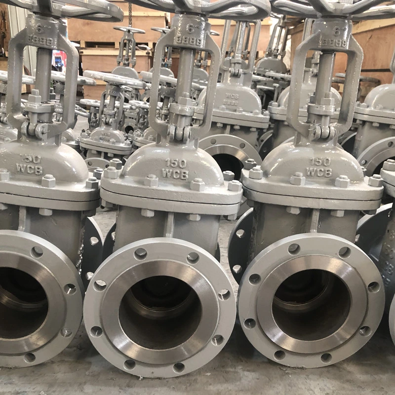 API 600 Cast Iron ASTM A216 Wcb Body Material API 6A 8 Inch DN200 End Flange ASME B16.5 150lbs Gate Valve