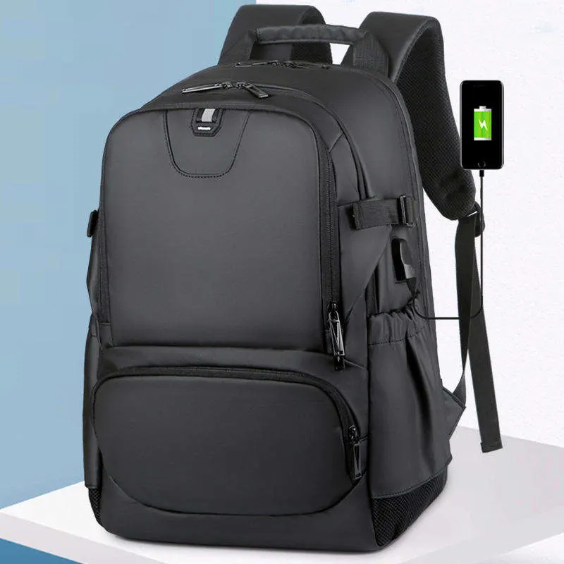 2021 Waterproof Backpack Men USB Charging Laptop Backpack Women Casual Oxford Male Business Bag