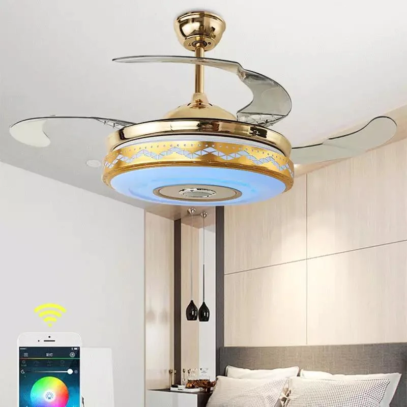 Bunte Bluetooth Smart Control Unsichtbare Deckenventilator-Leuchte