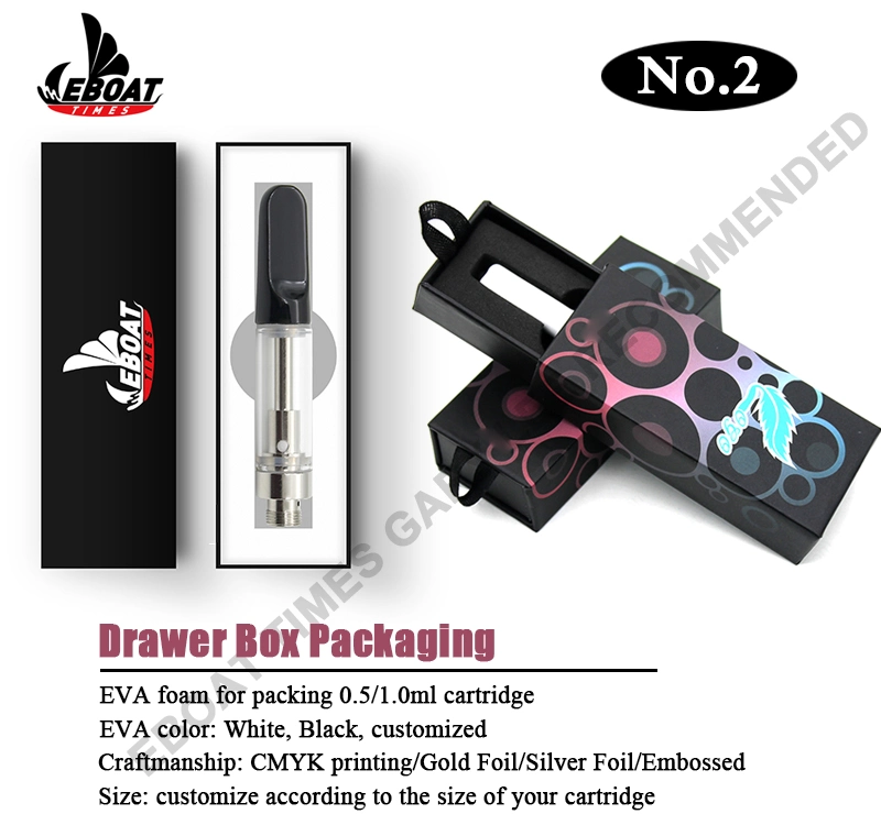 Brand Name Customized Magnetic Closure 0.5ml C-Cell Cartridge Pen Vape Packing Boxes