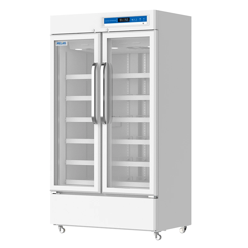 Meling 2~8c 725L Réfrigérateur médical vertical pour médicaments, vaccins et laboratoires pharmaceutiques.