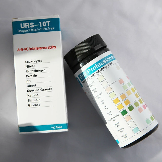Os fabricantes da China Detecção de albumina reagente Urinálise Tiras de teste para a urina