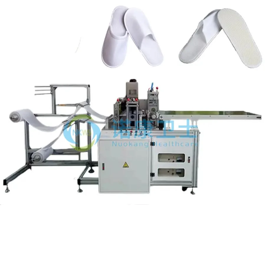 Fully Automatic Disposable Non Woven Slipper Machine Ultrasonic Welding Hotel Slippers Making Machine