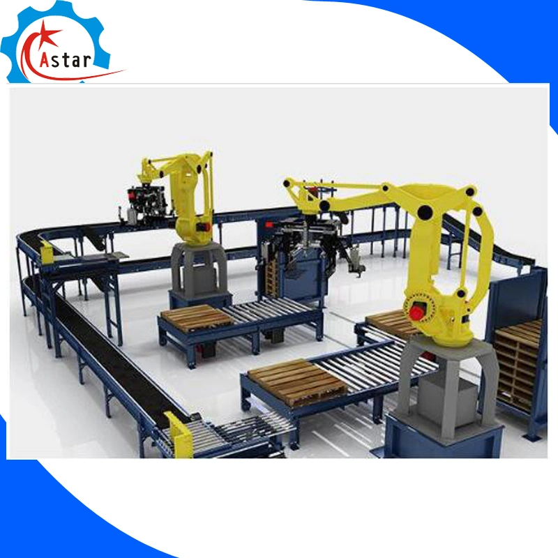 New Design Long Working Time Robotic Pallet Wrapping Machine