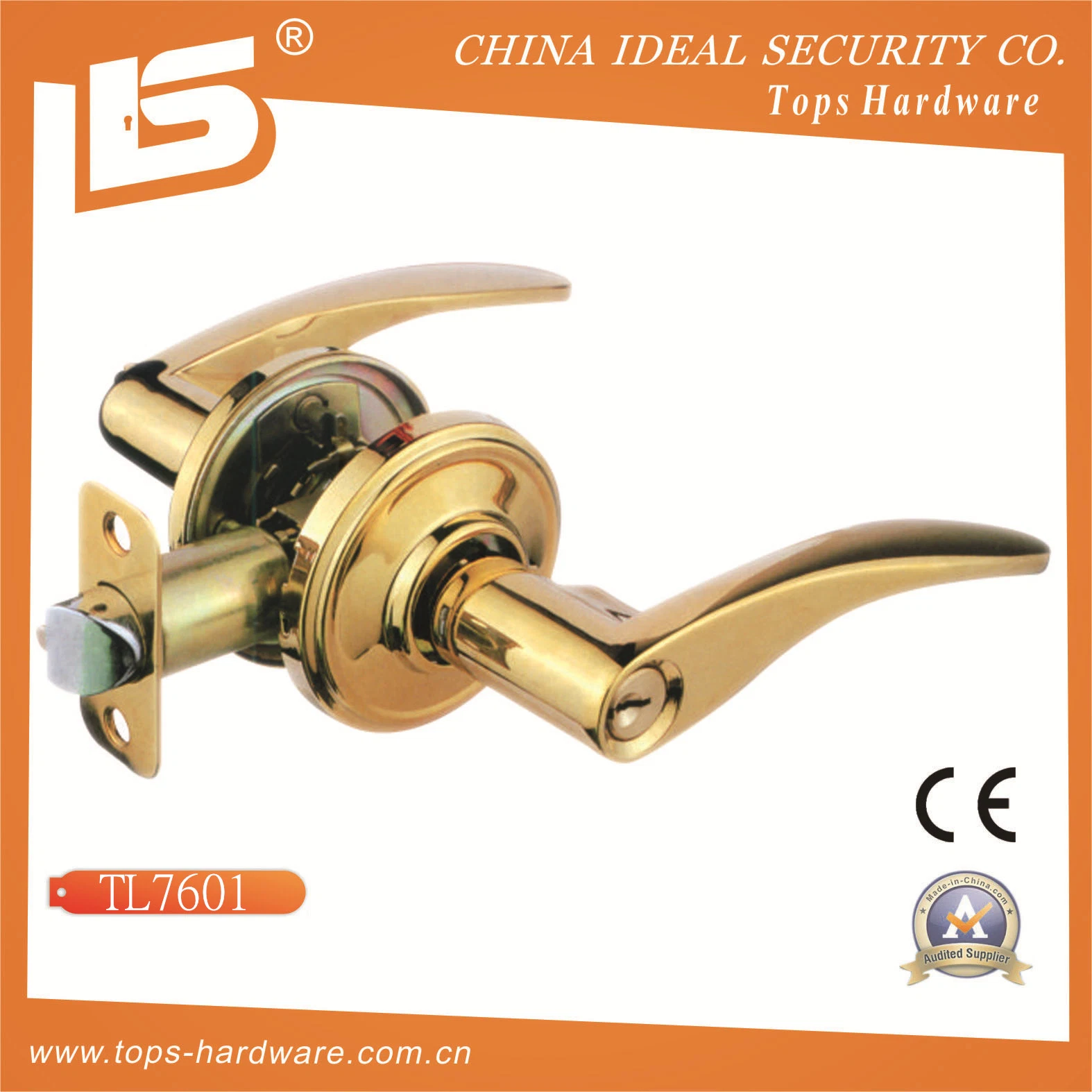 Tubular Cylindrical Colombian Knob Door Lock (WS3801AB ET)