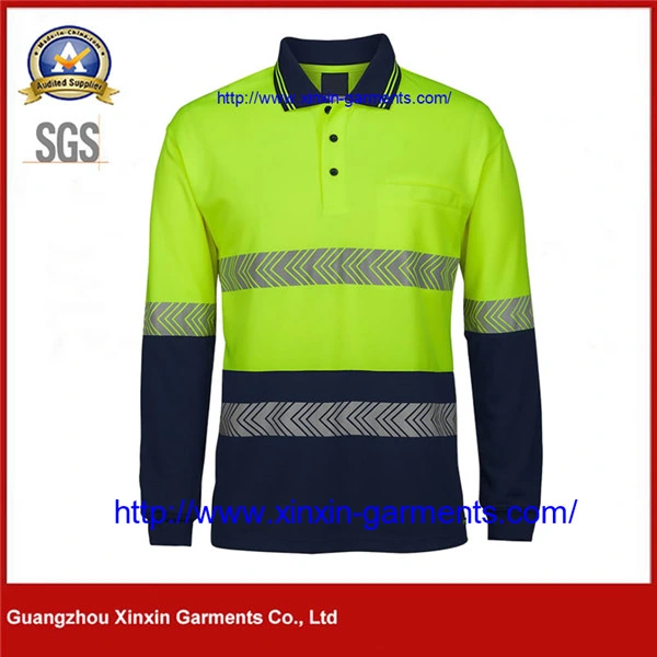 Hi-Viz T-Shirts Work Wear Working Clothes Polo Shirts Safety Workwear (W858)