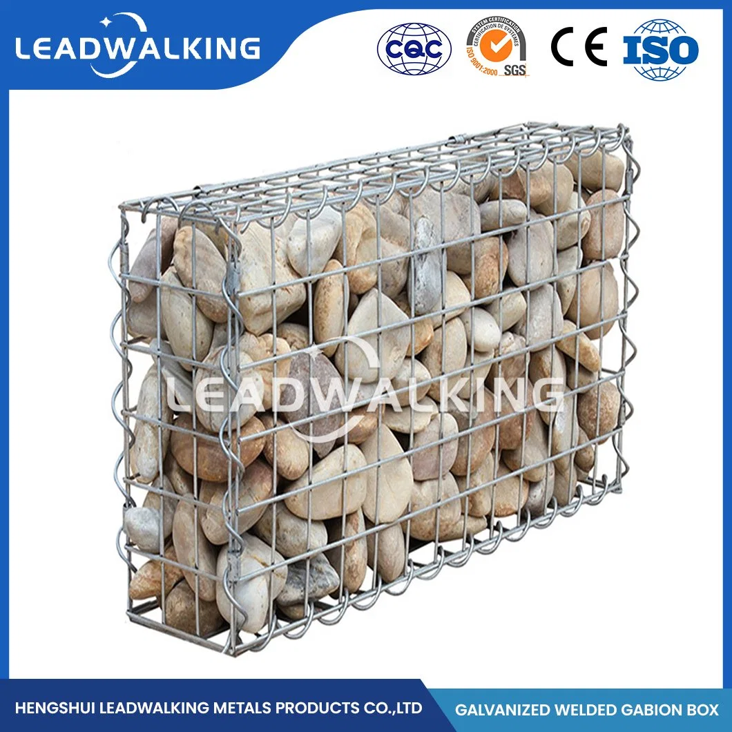 LeadWalking 100X120mm Mesh Gabion Stone Korb Lieferant einfach installieren niedrig Carbon Steel Wire Geschweißte Gabion Mesh China Flood Barriere Defense Barriere Geschweißte Gabion