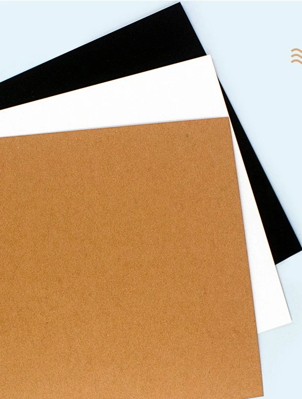 White and Brown Kraft Paper for Making Bags and Wrapping Food