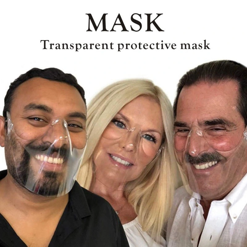 L'isolement Splash-Proof transparent de protection masque PC écran facial