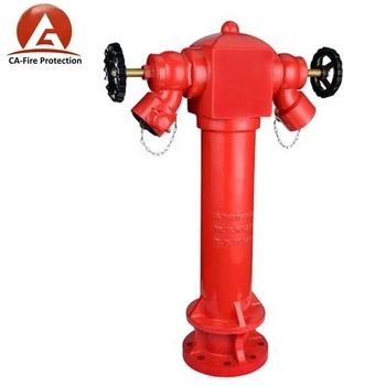 Ca Fire 2 Way Wet Barrel Flange Dn100 Fire Hydrant