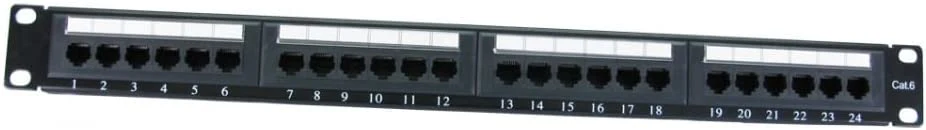 FTP Shielded 90 Degree Right Angel Patch Panel CAT6 CAT6A 24 Port 19 Inch Rack