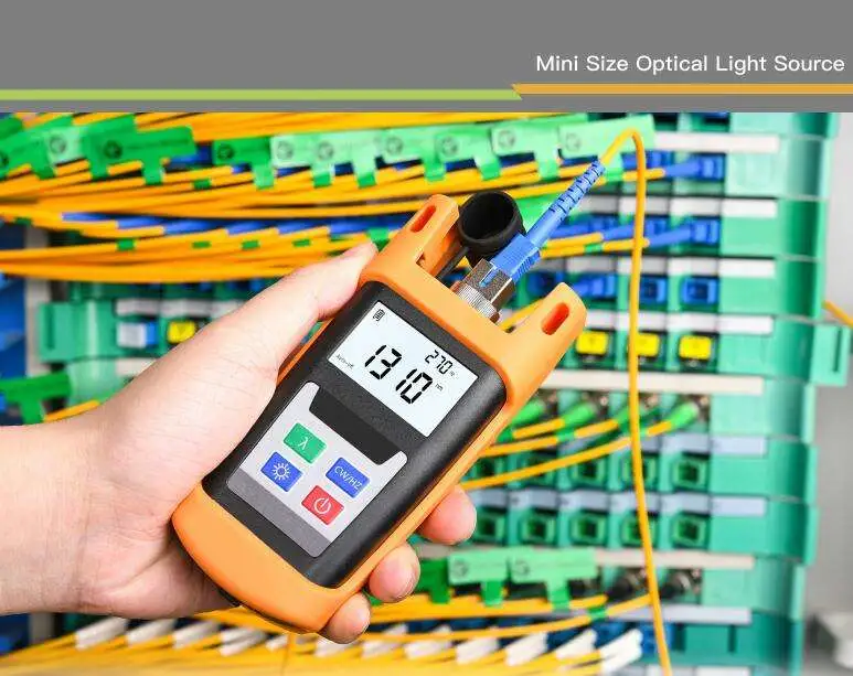 Wf2112 Fiber Optic Light Source with LED with Universal Connectors Optical Laser Source