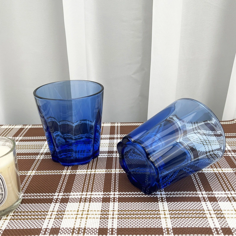 Coblat Blue Glass Drinking Glasses, Water Glasses, Wine Glasses, Glass Dinnerware Set