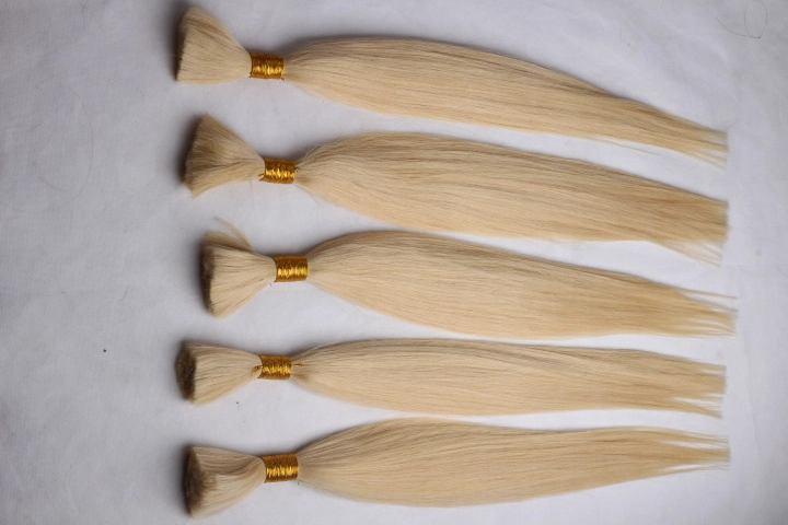 Wholesale/Supplier Price Cheap Natural Straight Bulk Human Hair for Braiding, 8A Grade Virgin Russian Human Hair Bulk