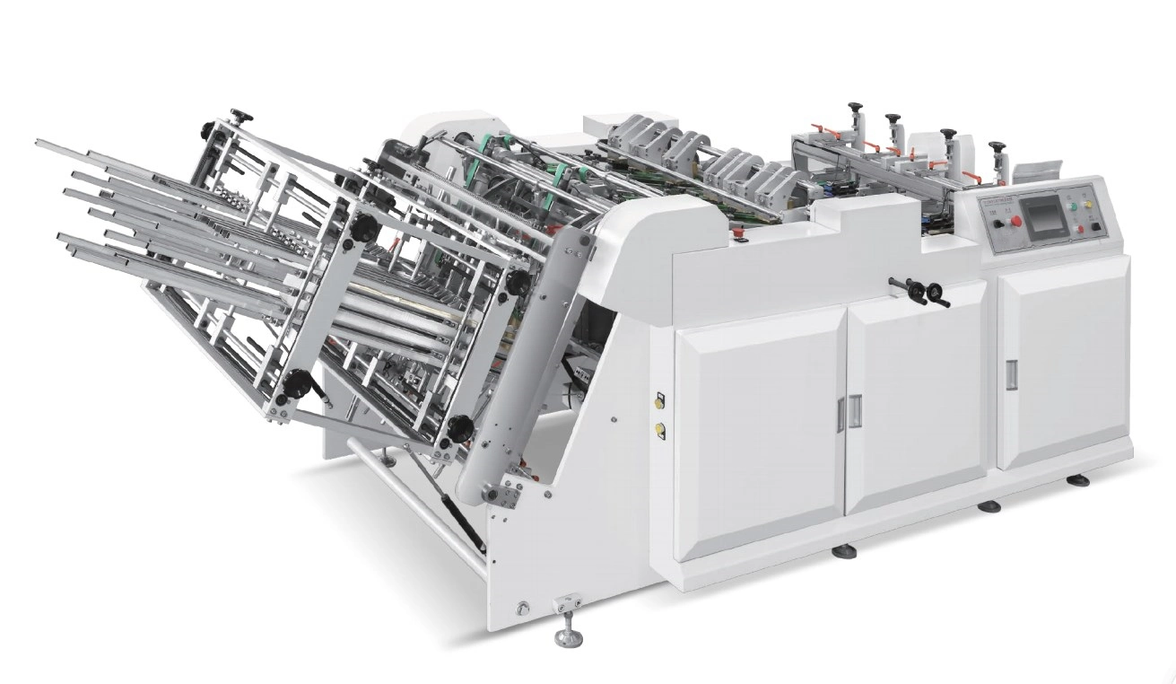 High Speed Double Line Food Paper Box Making/ Forming /Gluing Machine Manufacturer