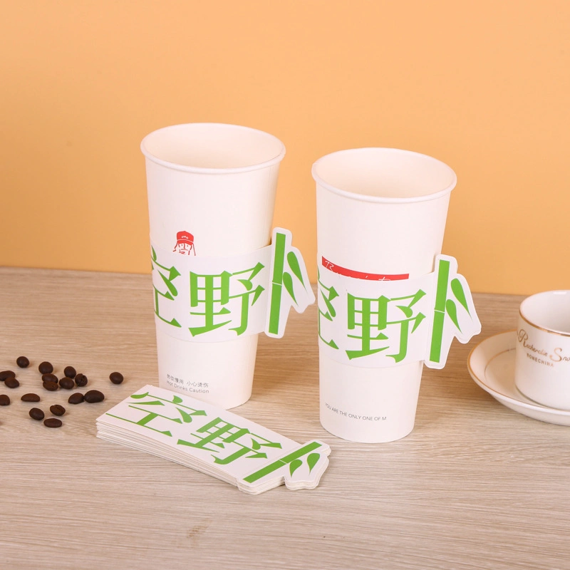 Customized Cold Drink Cup Covers with Special Shape China Paper Cards Printing Service