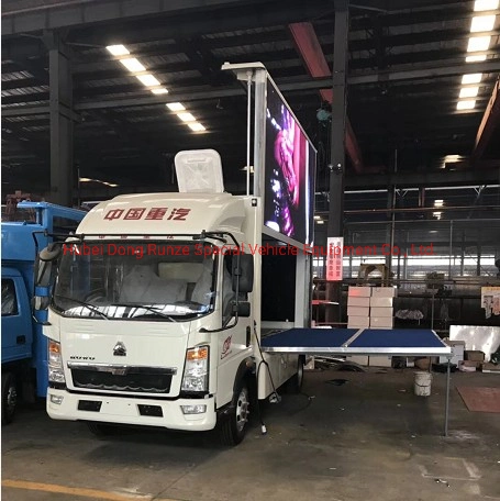 شاحنات Sino Truck HOWO ذات الإعلانات LED، لوحة إعلانات HOWO LED، عربة Sino Truck HOWO شاحنة ذات لوحات إعلانية LED، شاحنة Sino Truck HOWO Mobile LED Stage، شاحنة صينية شاشة LED الخاصة بـ HOWO