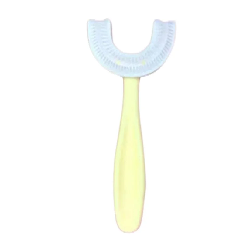 Escova de Dentes em Forma de U para Crianças, Escova de Dentes Infantil para Kit de Produtos Dentários Pessoais, Cuidados Bucais.