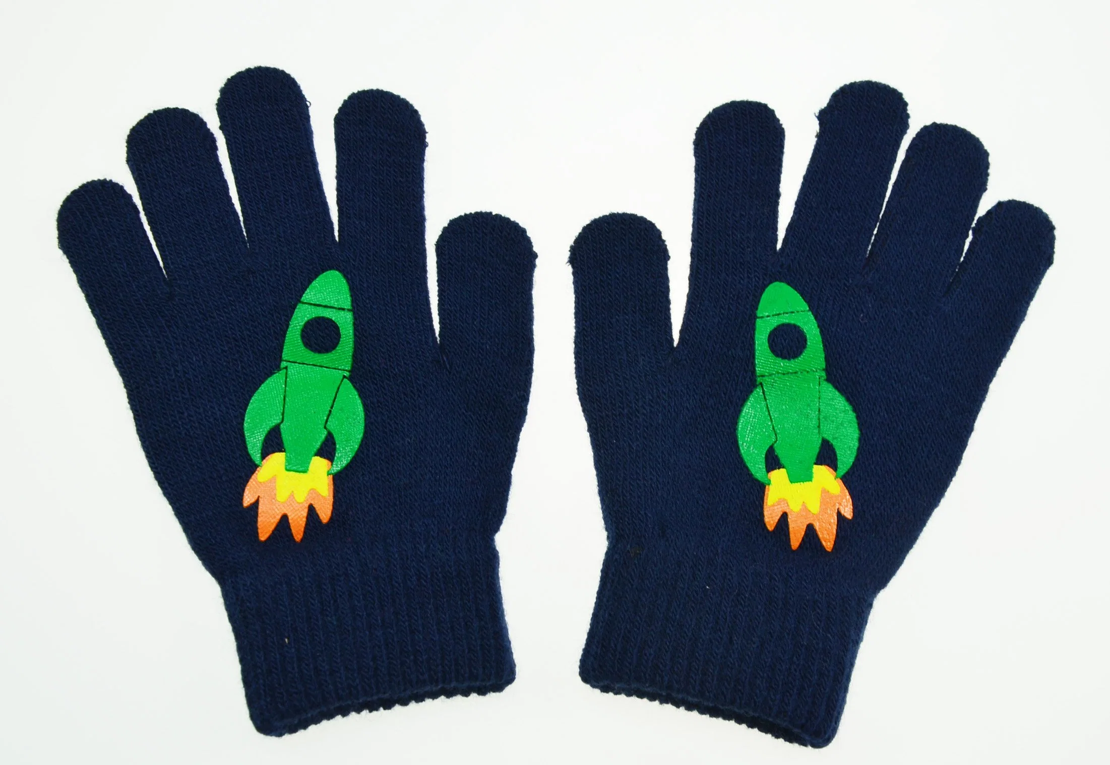 BSCI Magic Glove Kids Arrow Offset Printing Acrylic Gloves