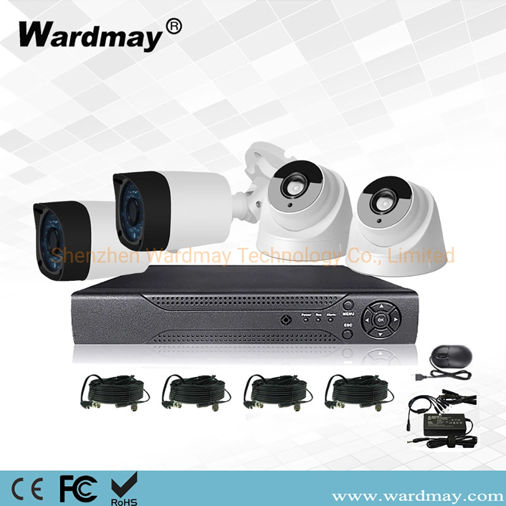 Wardmay Cheap Complete Set 4CH 5MP DVR Kits Home CCTV Camera Security System with 5MP Analog Camera