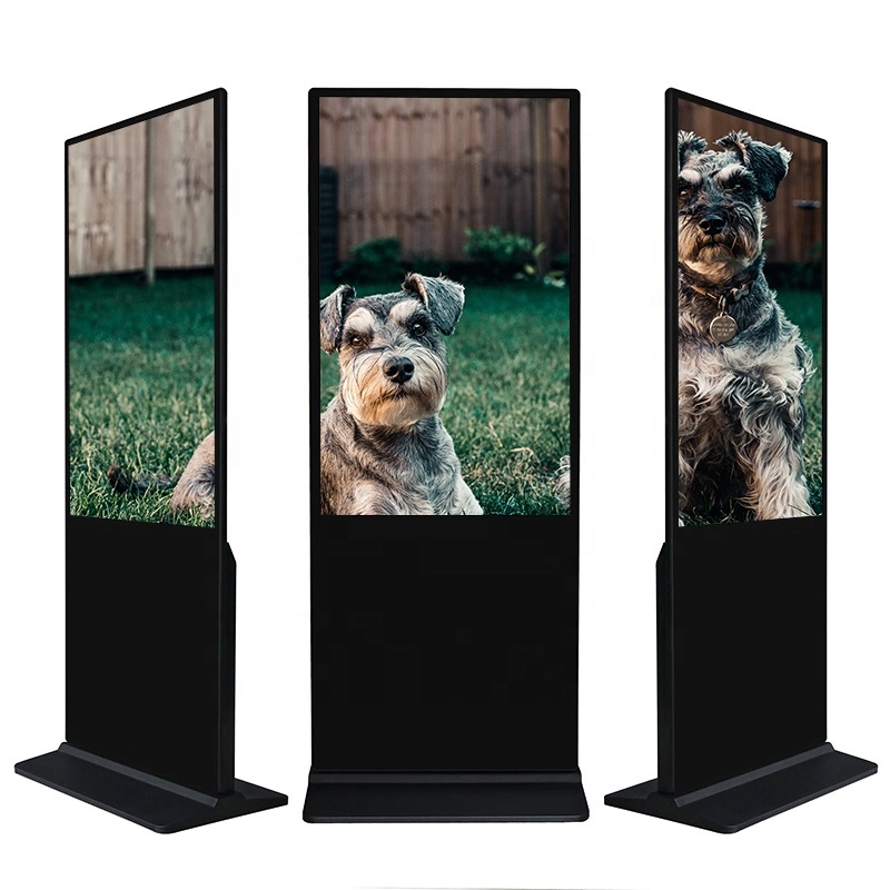 65 Inch 4K Touch Screen LCD Digital Signage Indoor Floor Standing Advertising Screen Display