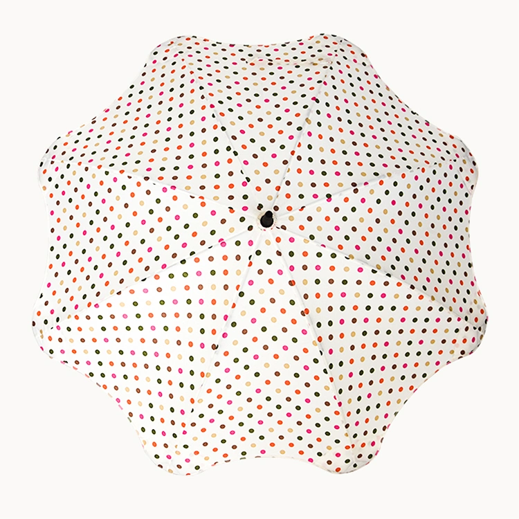 Venta caliente Polka Dot Dual-Use fresca pequeña Sol automático de protección contra la lluvia paraguas recta