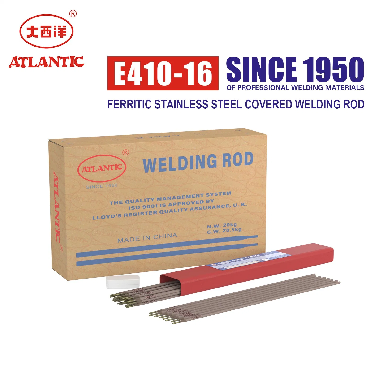 Atlantic TIG Welding Rod E410-16 Carbon Steel Welding Electrode Low Price