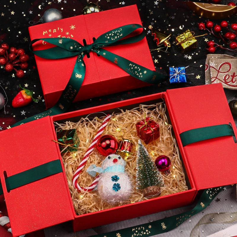 Benutzerdefinierte Band Dekoration Weihnachten Geschenk Verpackung Papier Karton Verpackung Boxen