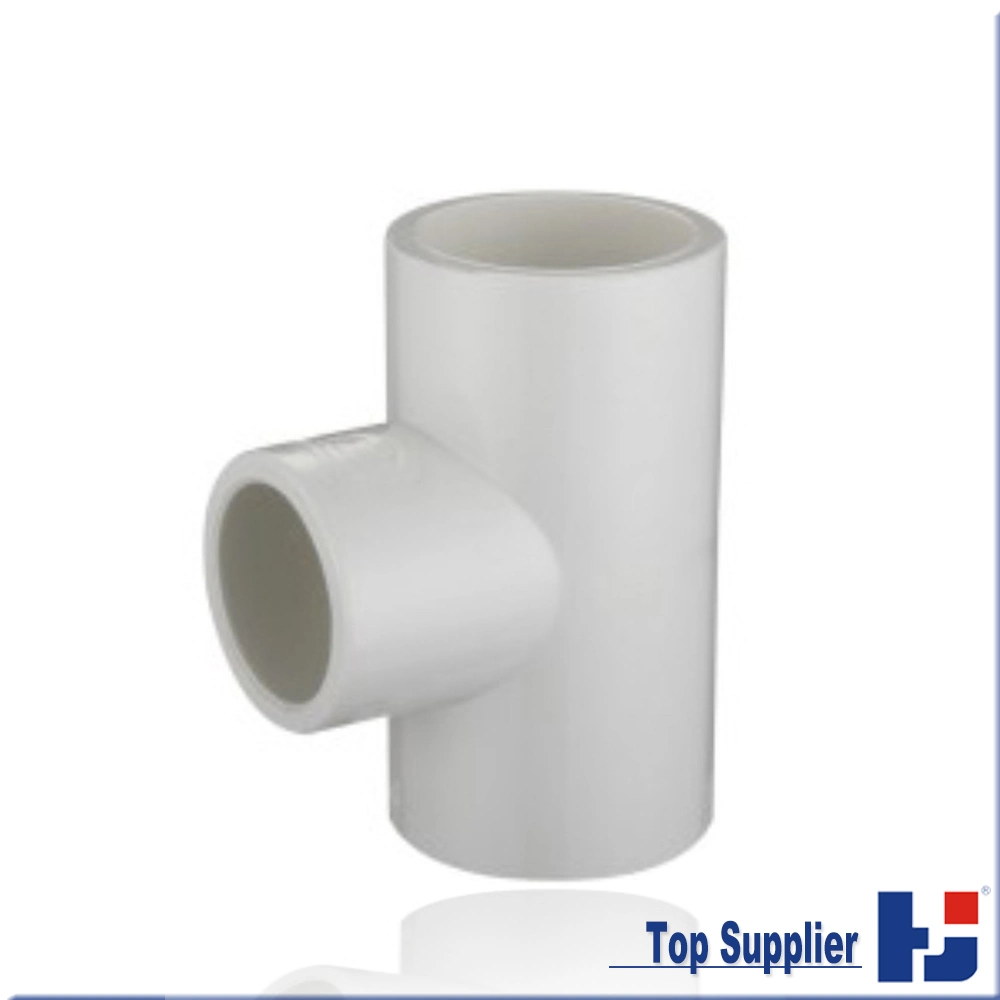 Customized Plastic Pipe Fittings PVC Sch40 PVC Equal Tee