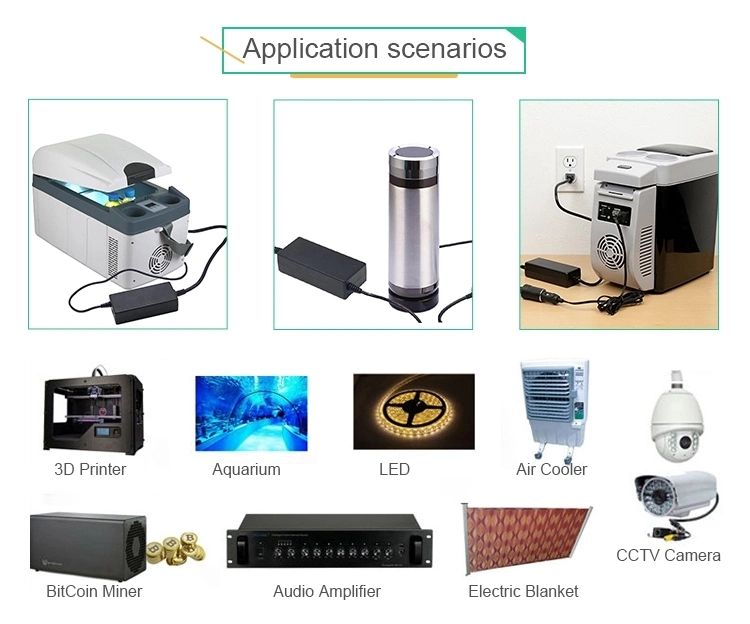 PERSONALIZACIÓN BÁSICA 5V 6V 9V 12V 15V 19V 24V 36V 1A 2A 3A 4A 5A 6A 8A 10A 24W 60W Cargador de CA/CC/adaptador de alimentación/fuente de alimentación para portátiles/médicos/LED/CCTV